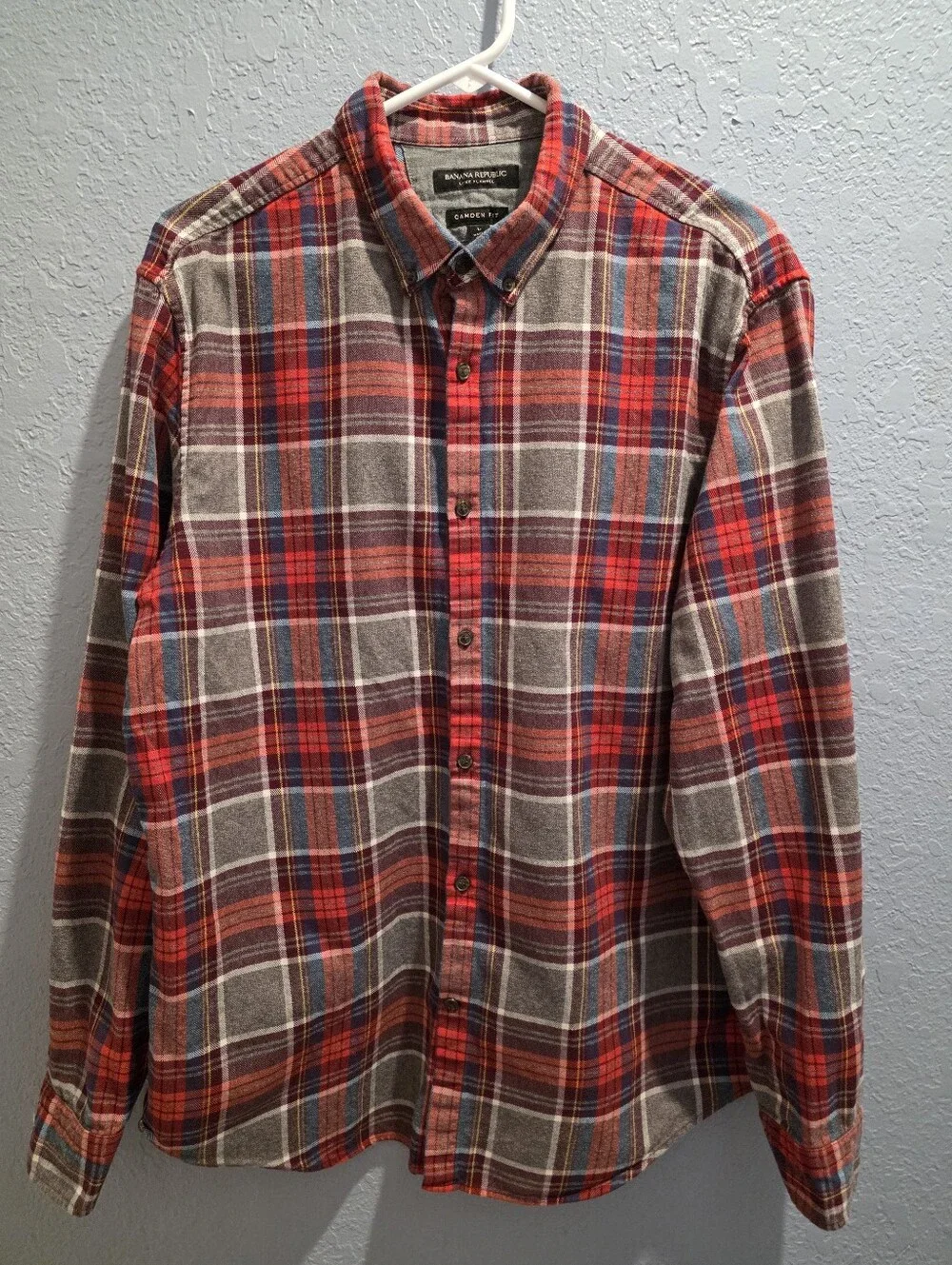 Men's Banana Republic Plaid Luxe Flannel Shirt